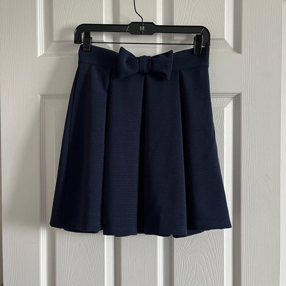 SHEIN Dresses & Skirts - SHEIN Navy Blue Skirt with Bow